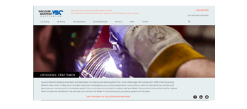 screen shot of VBC site